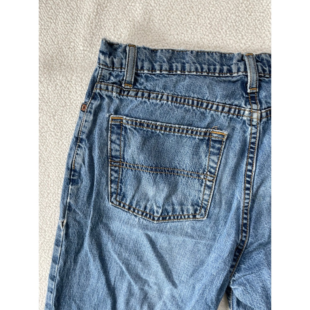 Polo Jeans Co. Mens 8 Relaxed Jean Blue Denim Distressed Faded Medium Wash Holes - Picture 16 of 16